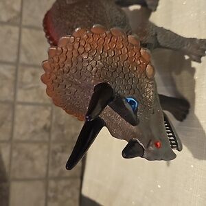 Vintage Imperial 11" Triceratops Dinosaur Figure